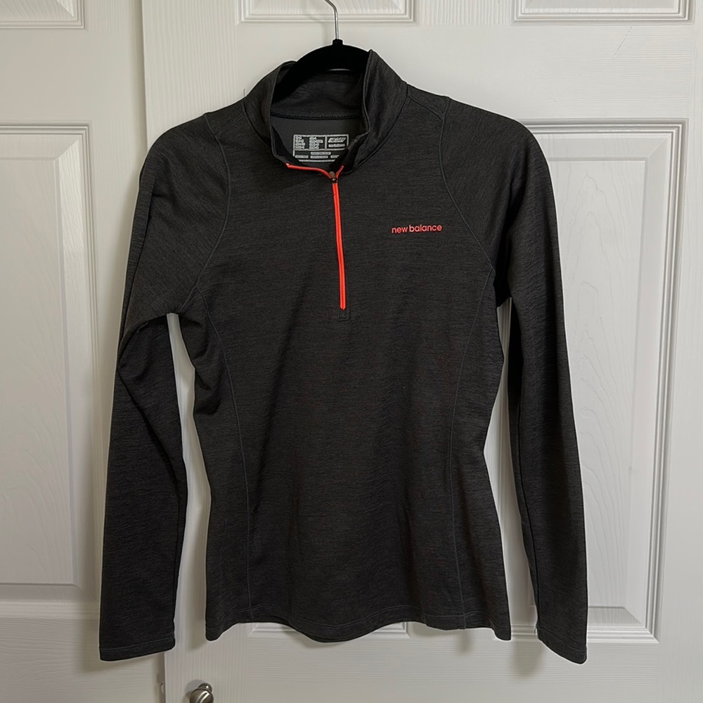 New balance grey zip up mid layer.